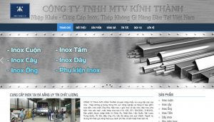 XÂY DỰNG VÀ THIẾT KẾ WEBSITE INOX KÍNH THÀNH