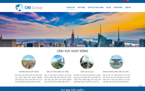 THIẾT KẾ WEBSITE CÔNG TY TNHH ĐẠI DƯƠNG XANH - OB GROUP