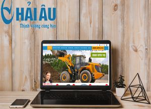 Thiết kế website kinh doanh xe công trình Hải Âu