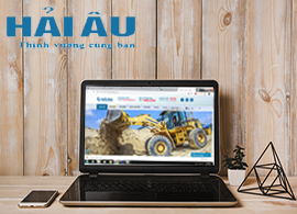 Thiết kế website kinh doanh xe công trình Hải Âu