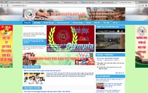 Xây dựng website trường THPT Chuyên Bảo Lộc - Lâm Đồng