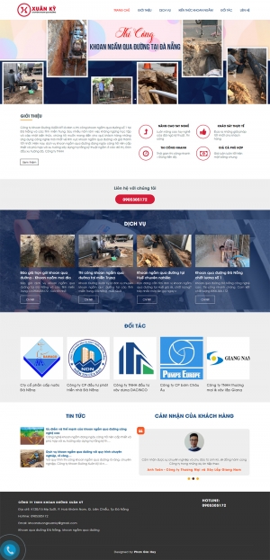 Công ty TNHH Khoan Đường Xuân Kỳ - Chuyên khoan qua đường Đà Nẵng