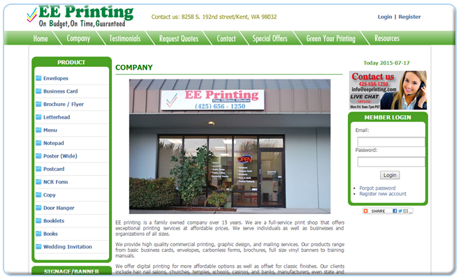 EE PRINTING - USA