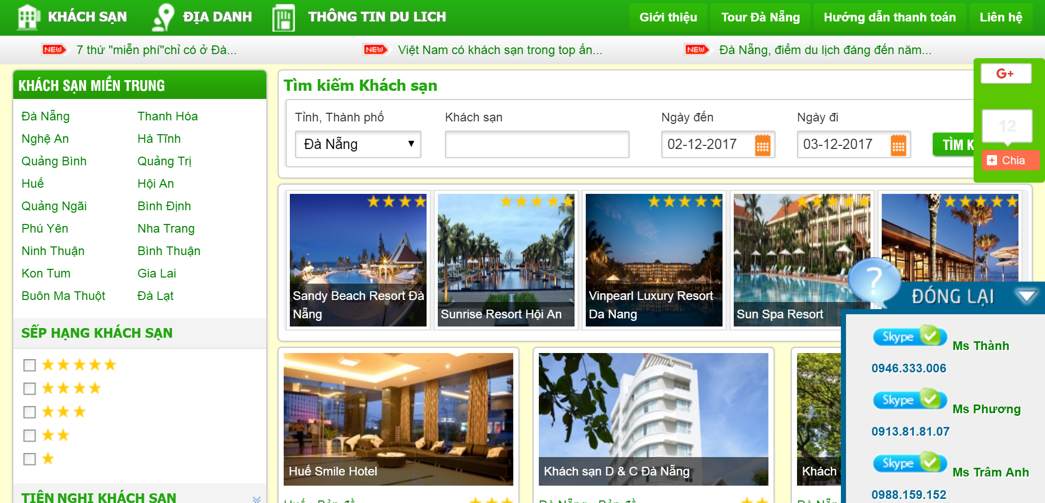 Khách sạn miền trung