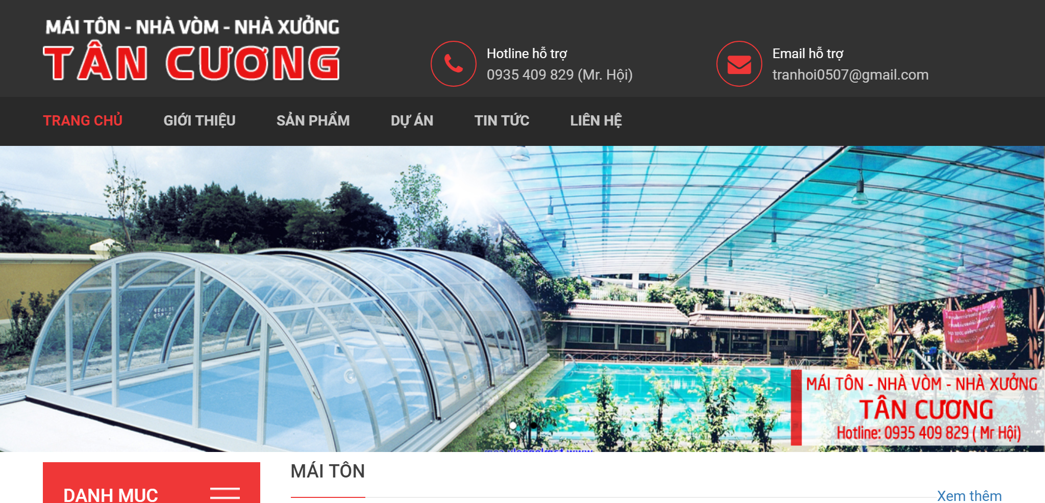 Mái tôn Nhà vòm Tân Cương