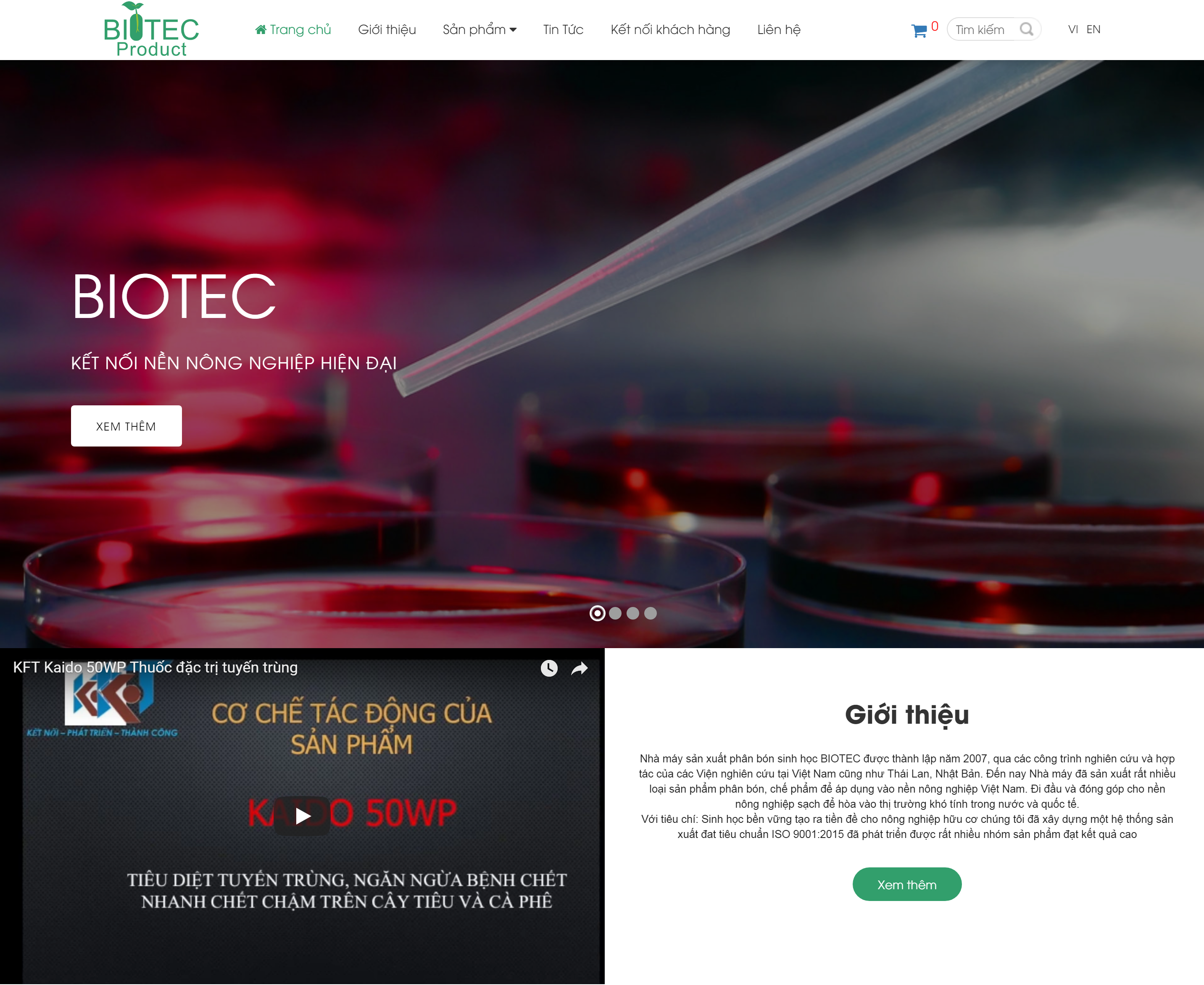 NHÀ SẢN XUẤT PHÂN BÓN SINH HỌC BIOTEC