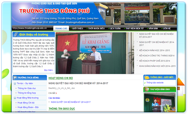 TRƯỜNG THCS ĐÔNG PHÚ