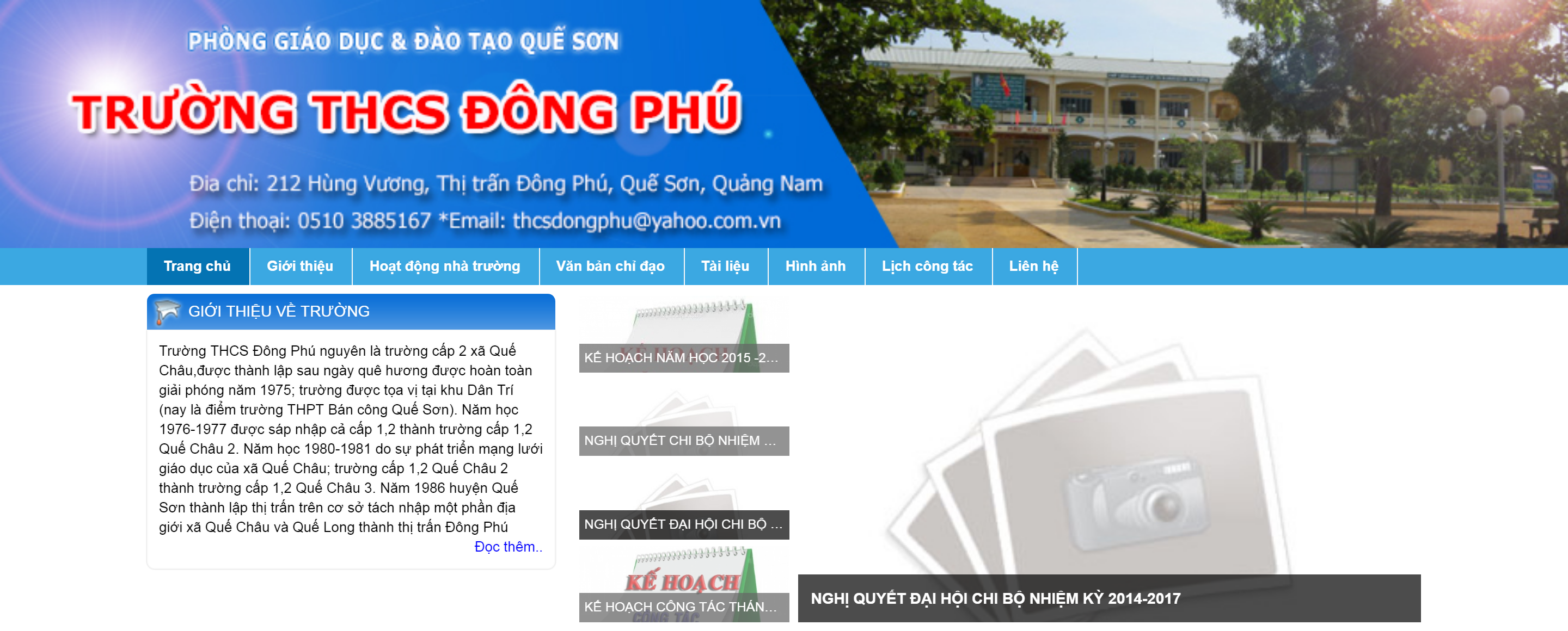 TRƯỜNG THCS ĐÔNG PHÚ